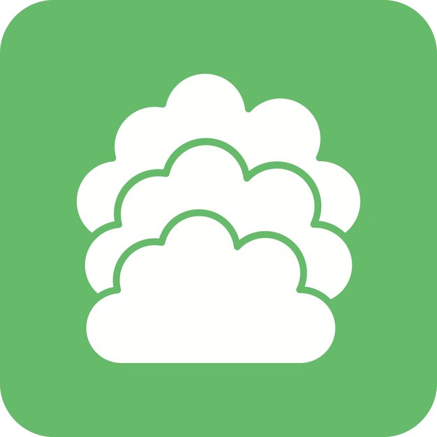 La imagen vectorial del icono de la nube se puede utilizar para la computación en la nube
