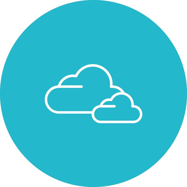 La imagen vectorial del icono de la nube se puede utilizar para el diseño