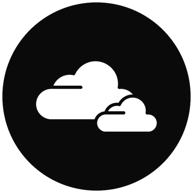 La imagen vectorial del icono de la nube se puede utilizar para el diseño