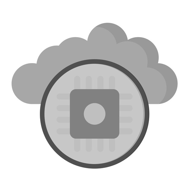 Vector imagen vectorial de icono de nube se puede utilizar para internet de las cosas