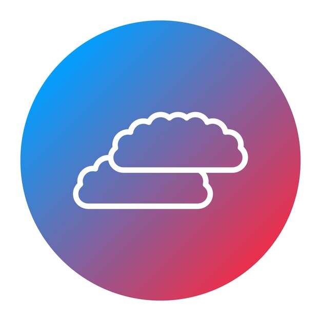 La imagen vectorial del icono de las nubes se puede utilizar para el avión