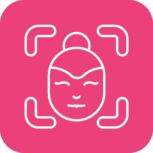 La imagen vectorial del icono de las nuevas caras se puede utilizar para la agencia de modelos