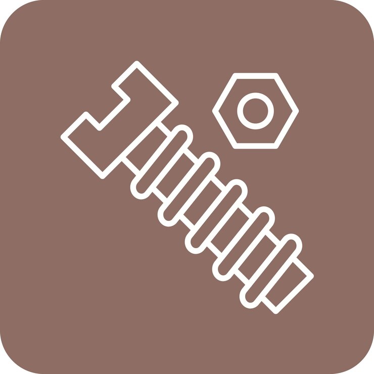 Vector la imagen vectorial del icono de la nuez se puede utilizar para la reparación de automóviles