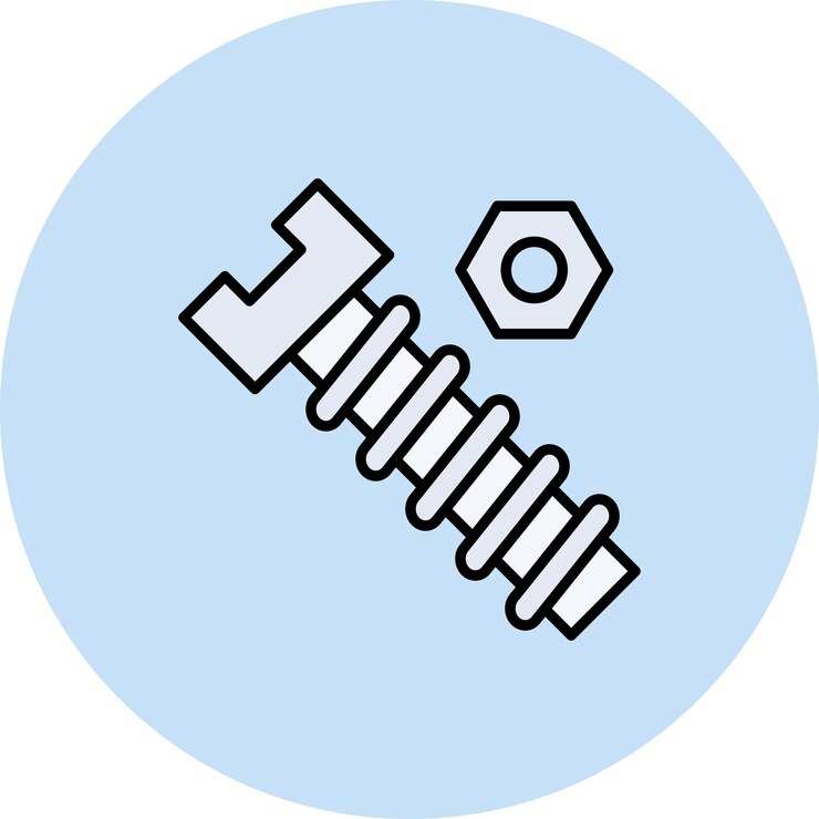 Vector la imagen vectorial del icono de la nuez se puede utilizar para la reparación de automóviles