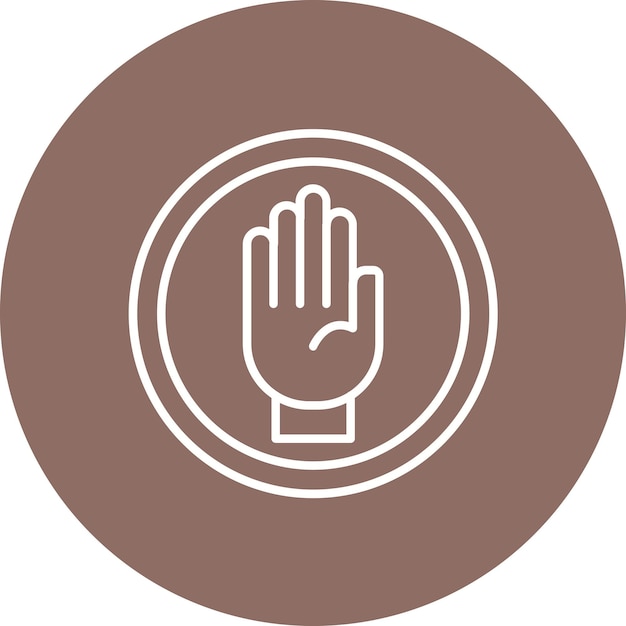 Imagen vectorial del icono de las objeciones Se puede utilizar para ventas