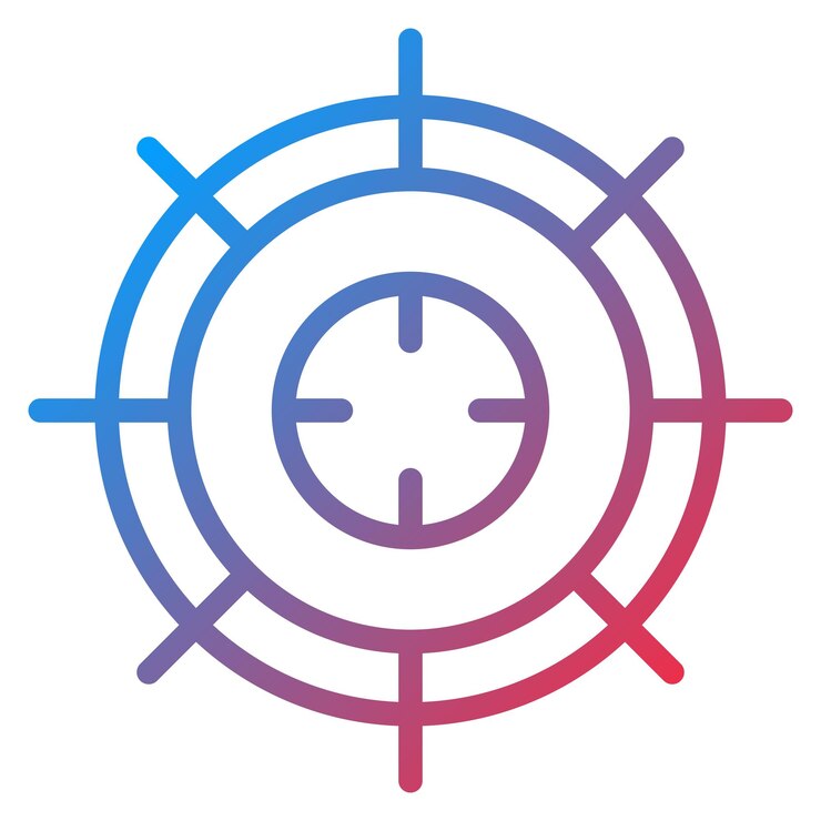 Vector imagen vectorial del icono del objetivo se puede usar para battle royale