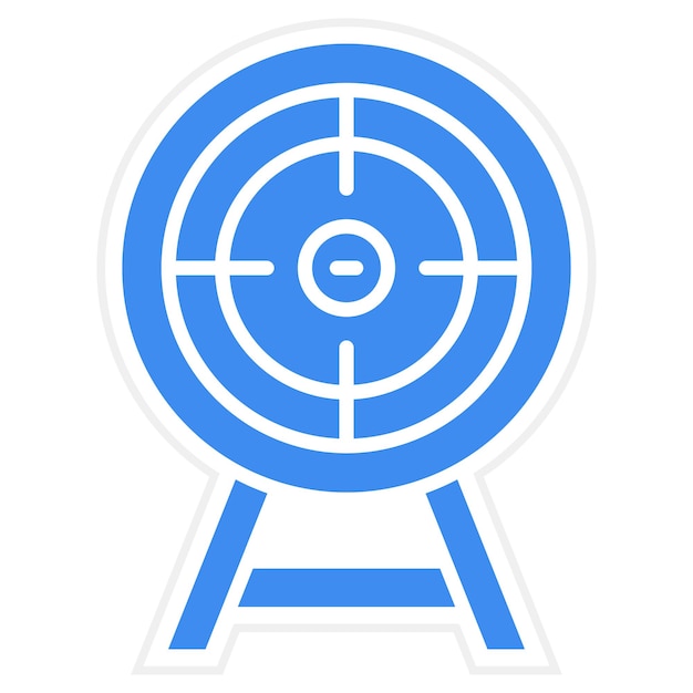 Imagen vectorial del icono objetivo Se puede usar para entretenimiento