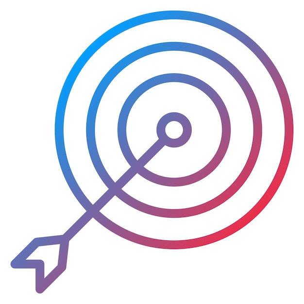 En la imagen vectorial del icono objetivo se puede utilizar para el comercio