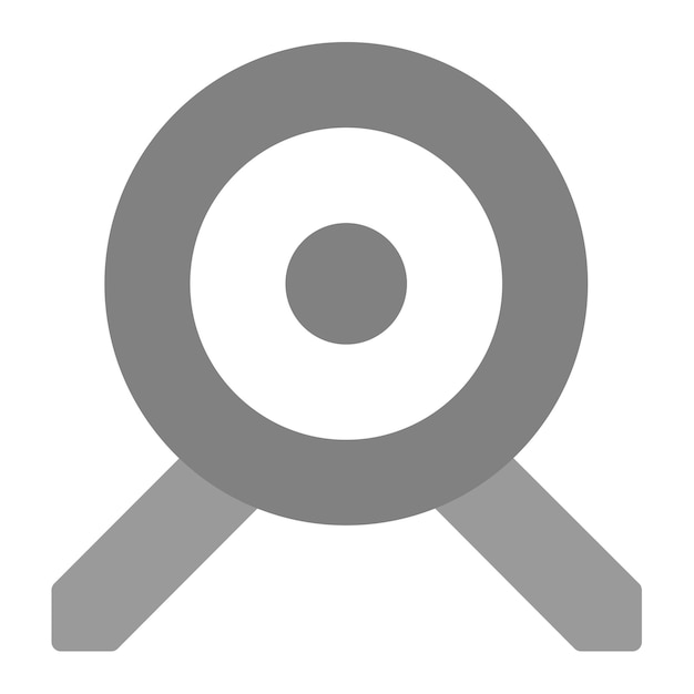 Imagen vectorial del icono objetivo Se puede utilizar para el tiro con arco