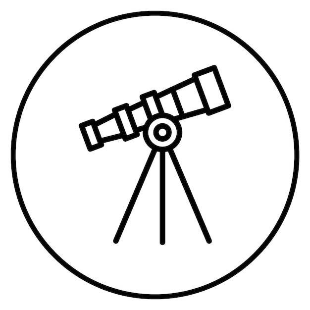 Imagen vectorial de icono de observación de estrellas Se puede usar para aplicaciones de citas