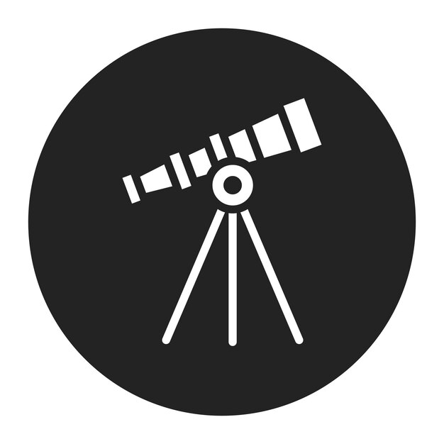 Imagen vectorial de icono de observación de estrellas Se puede usar para aplicaciones de citas