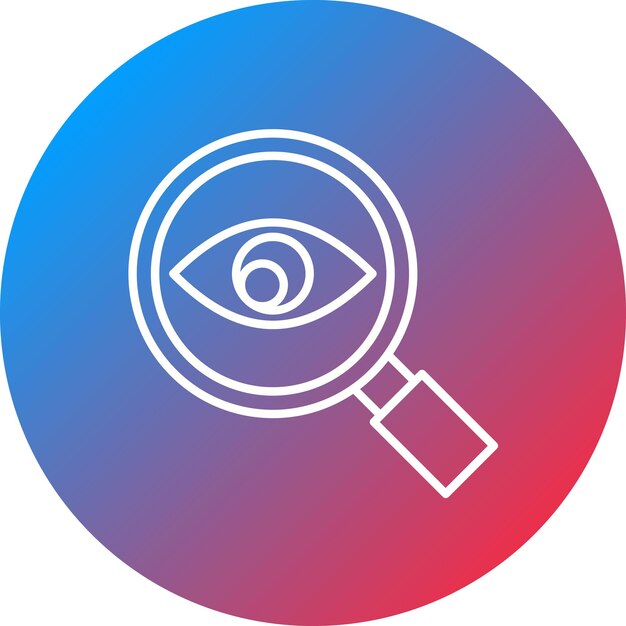 La imagen vectorial del icono de observación se puede utilizar para las habilidades para la vida