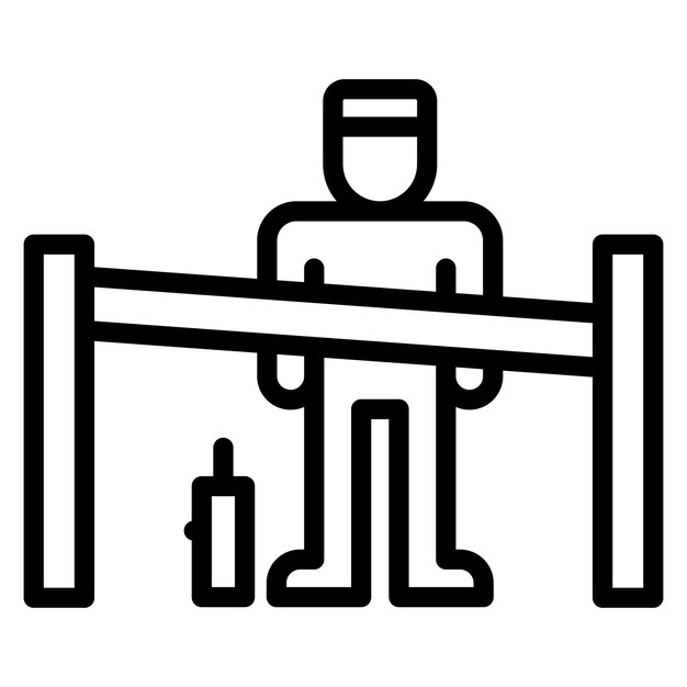 Imagen vectorial del icono del obstáculo Se puede utilizar para la interrupción del negocio