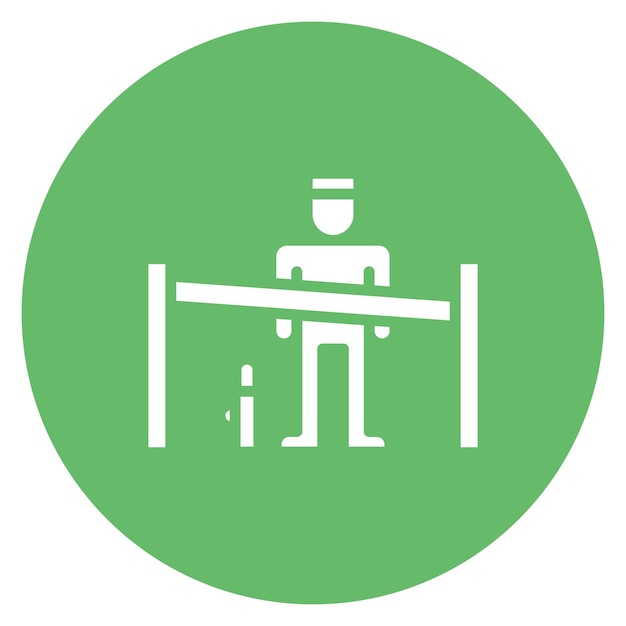 Imagen vectorial del icono del obstáculo Se puede utilizar para la interrupción del negocio