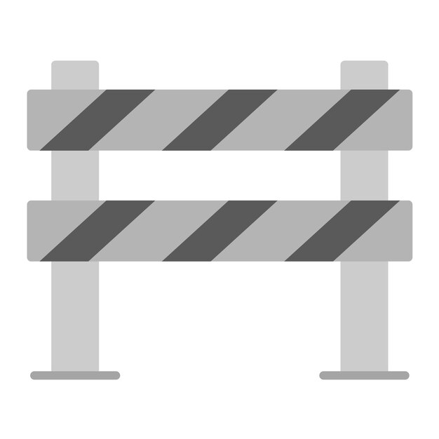 Imagen vectorial del icono de la obstrucción de la carretera Se puede utilizar para el mapa y la navegación
