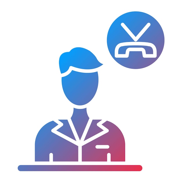 Imagen vectorial de icono ocupado Se puede utilizar para la inteligencia emocional