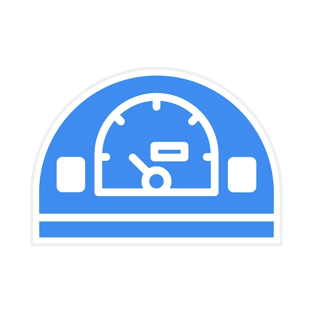 Imagen vectorial del ícono del odómetro Se puede utilizar para concesionarios de automóviles
