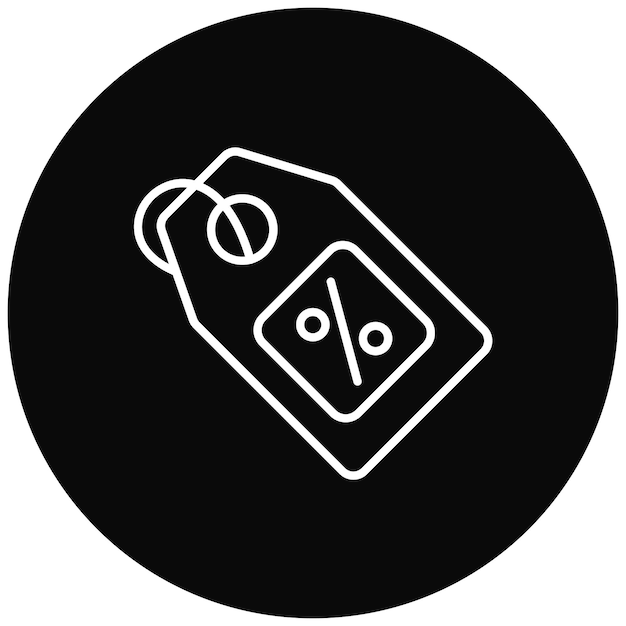 Imagen vectorial del icono de la oferta de descuento Se puede utilizar para compras y comercio electrónico