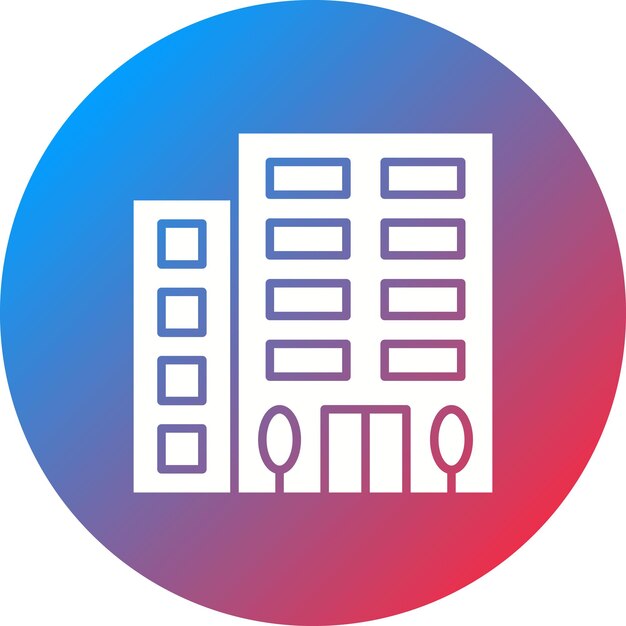 Imagen vectorial de icono de oficina Se puede utilizar para el inicio de negocios