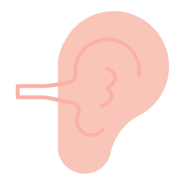 Imagen vectorial del icono del oído interno Puede utilizarse para la anatomía humana