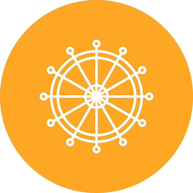 Imagen vectorial del icono del ojo de Londres Se puede utilizar para Landmarks