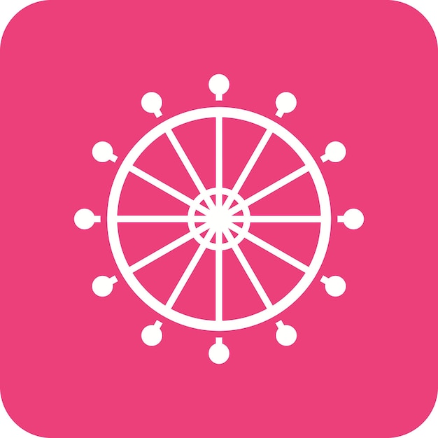 Imagen vectorial del icono del ojo de Londres Se puede utilizar para Landmarks