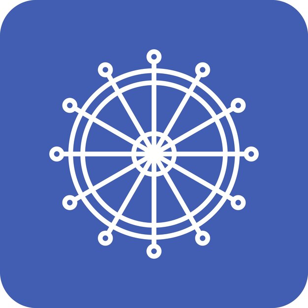 Imagen vectorial del icono del ojo de Londres Se puede utilizar para Landmarks