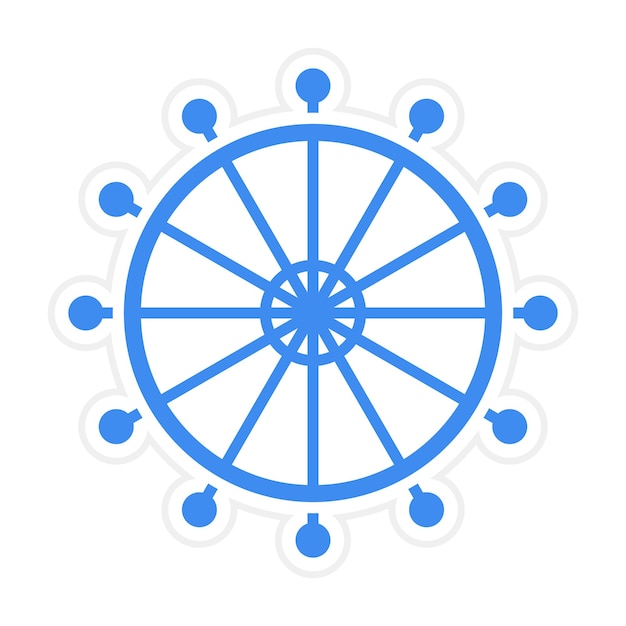 Imagen vectorial del icono del ojo de Londres Se puede utilizar para Landmarks