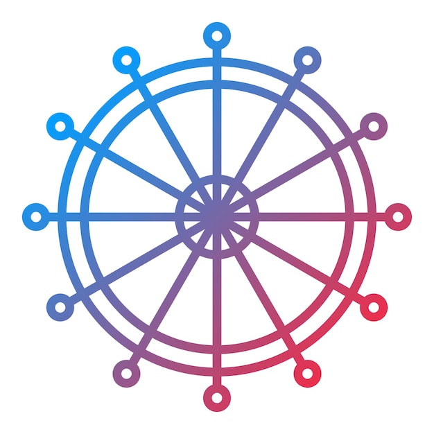 Imagen vectorial del icono del ojo de Londres Se puede utilizar para Landmarks