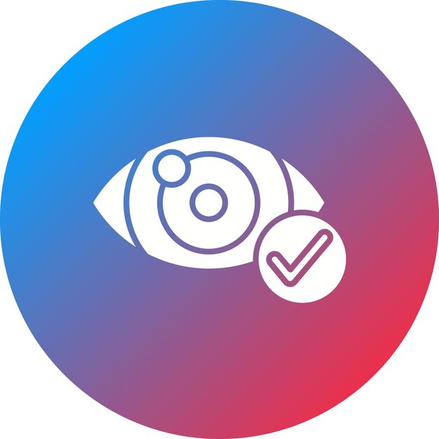 Imagen vectorial de icono de ojo saludable Puede utilizarse para el optometrista
