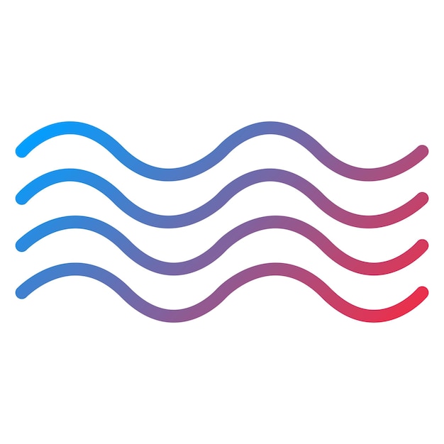 Imagen vectorial del icono de las olas del mar Se puede usar para Cruiser