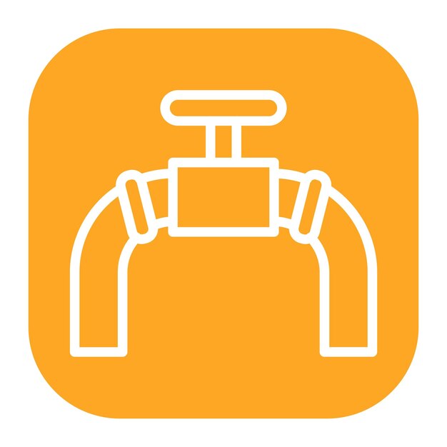 Imagen vectorial del icono del oleoducto Se puede usar para petróleo y gas