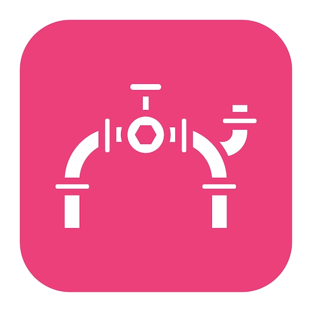Imagen vectorial del icono del oleoducto Se puede usar para petróleo y gas