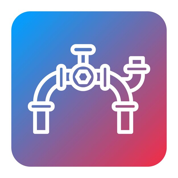 Imagen vectorial del icono del oleoducto Se puede usar para petróleo y gas