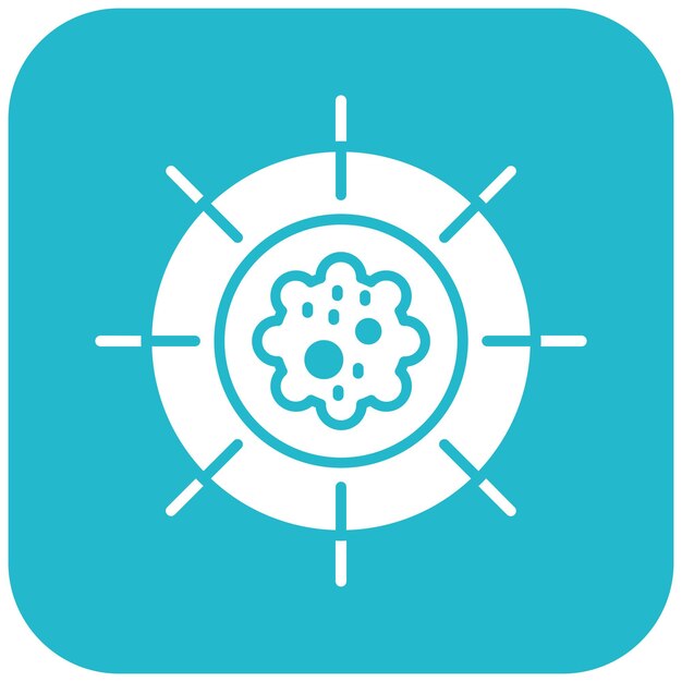 Imagen vectorial de icono de oncología Se puede utilizar para quimioterapia