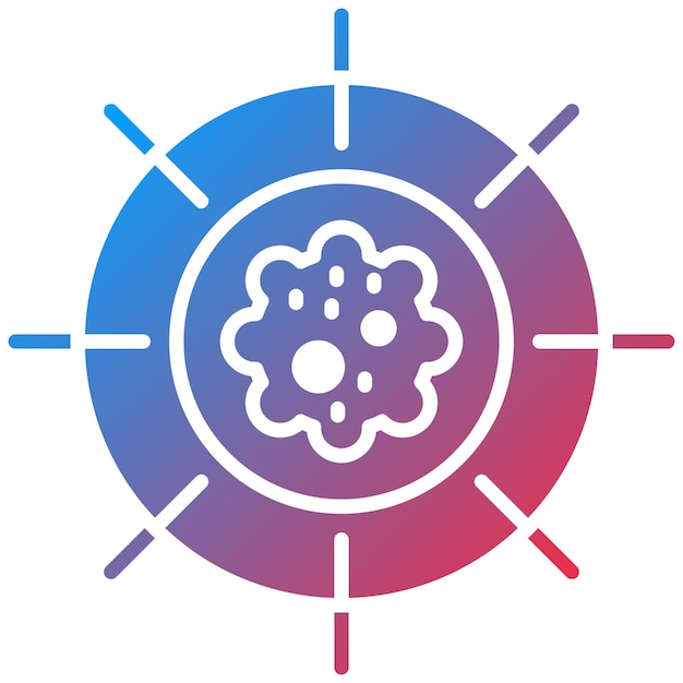 Imagen vectorial de icono de oncología Se puede utilizar para quimioterapia
