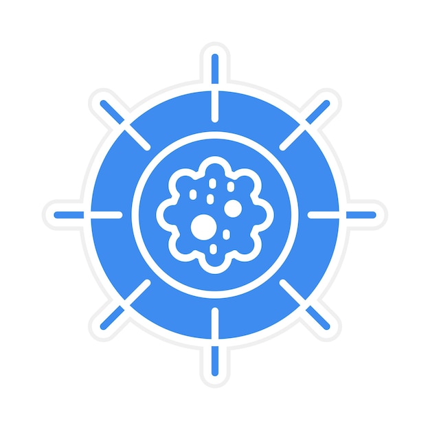 Imagen vectorial de icono de oncología Se puede utilizar para quimioterapia