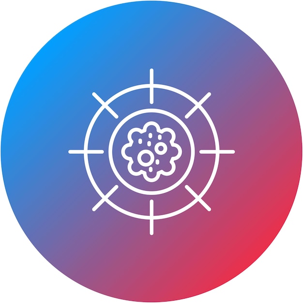 Imagen vectorial de icono de oncología Se puede utilizar para quimioterapia