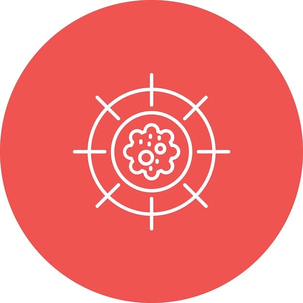 Imagen vectorial de icono de oncología Se puede utilizar para quimioterapia