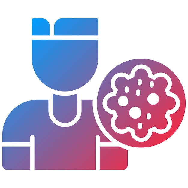Imagen vectorial del icono del oncólogo Se puede utilizar para la quimioterapia