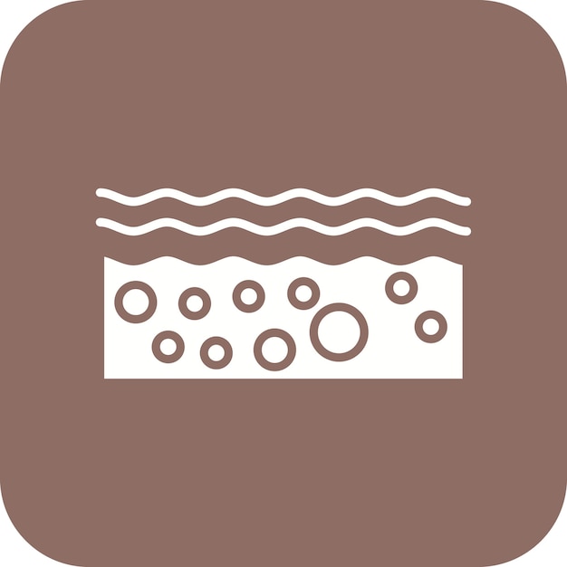 Imagen vectorial del icono de onda Se puede usar para deportes acuáticos