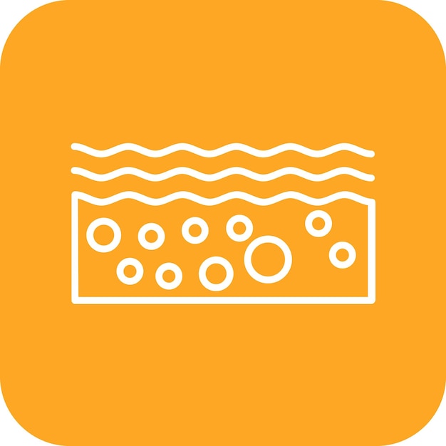 Imagen vectorial del icono de onda Se puede usar para deportes acuáticos