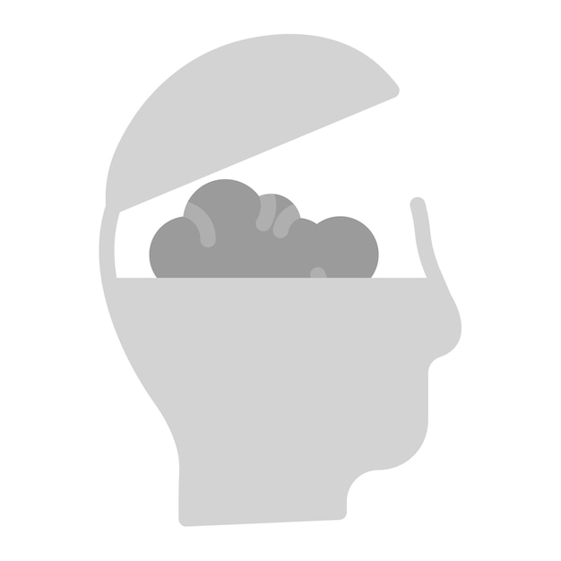 Imagen vectorial del icono de Open Mind Se puede usar para Generation Gap