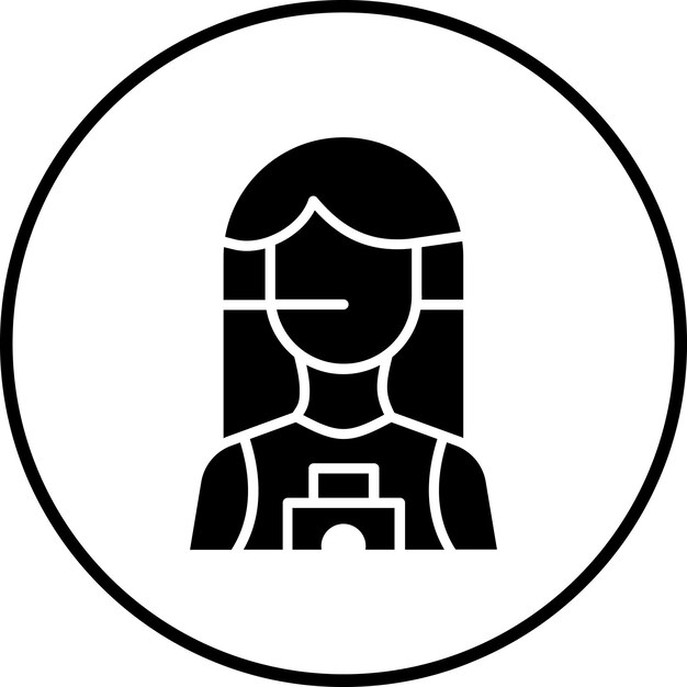 Imagen vectorial del icono del operador de la cámara Se puede utilizar para el periodismo
