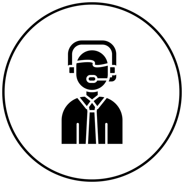 Imagen vectorial del icono del operador Se puede utilizar para personas de negocios