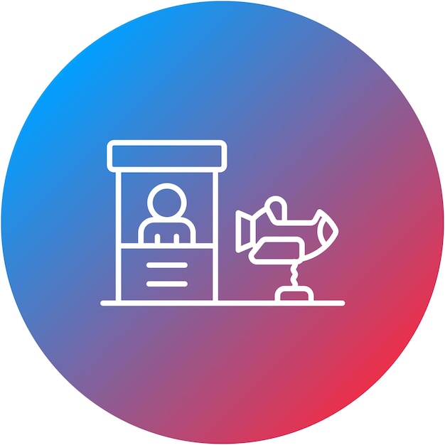 Imagen vectorial del icono del operador Puede utilizarse para el parque de atracciones