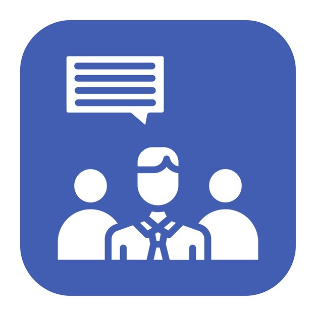 Imagen vectorial de icono de opinión de expertos Se puede utilizar para el liderazgo de pensamiento