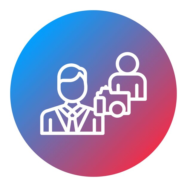 Imagen vectorial de icono de oportunidad de foto Se puede usar para Política