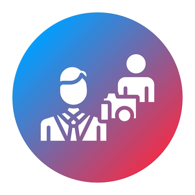 Imagen vectorial de icono de oportunidad de foto Se puede usar para Política