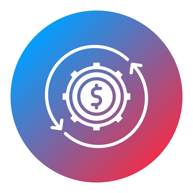 Imagen vectorial del icono de optimización de costos Se puede utilizar para la producción en masa